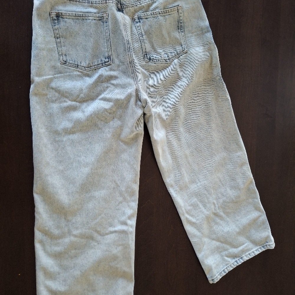 Sezane Le Crop Jeans Sz 10 in Bleach - Picture 2 of 3